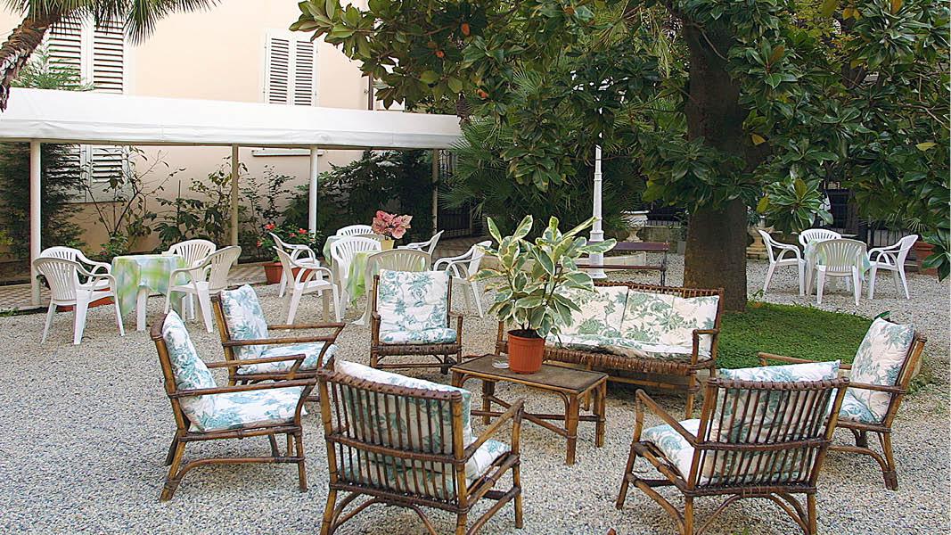 Terrasse på Hotel Biondi, Toscana